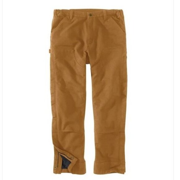 Carhartt Washed Duck Insulated Pant Tall Loose Fit Zip Leg OB5471-M Men’s L, - Picture 1 of 6